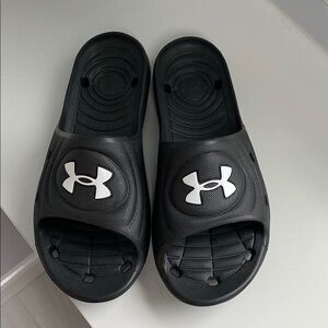 Under Armour Black Slide Sandals